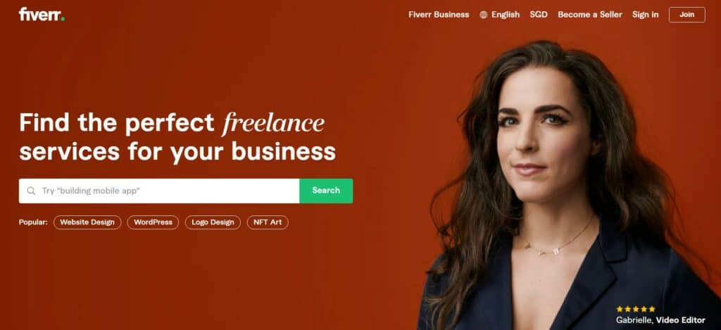 Fiverr website