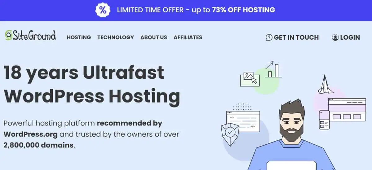 Web Hosting Services Crafted with Care - SiteGround
