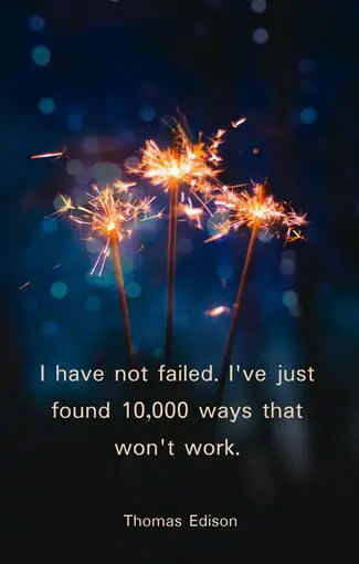 quote on i have not failed