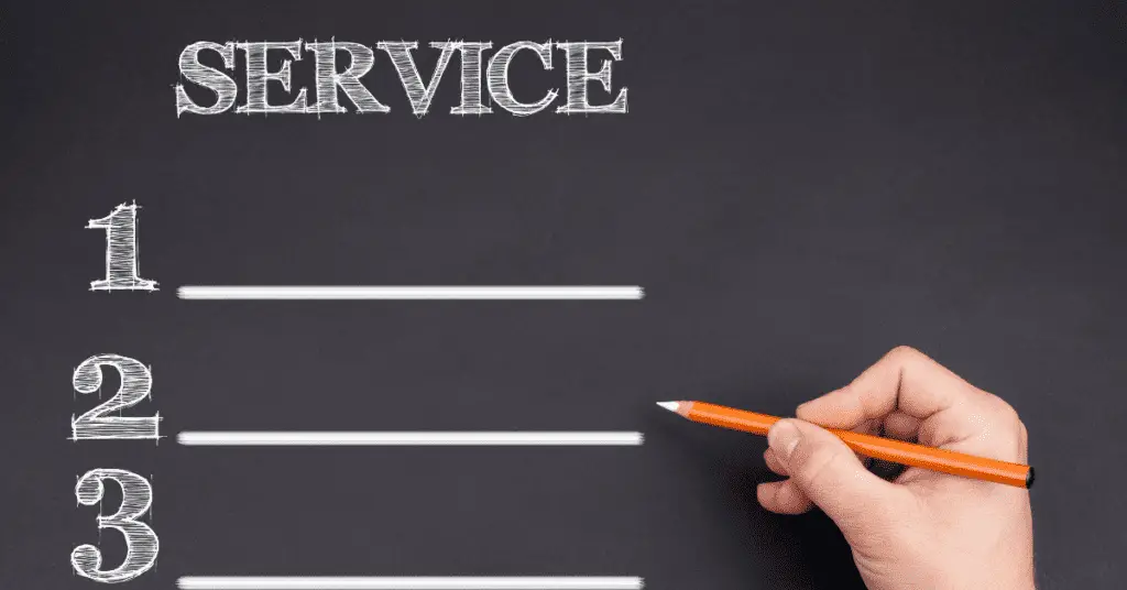 provide a list of services