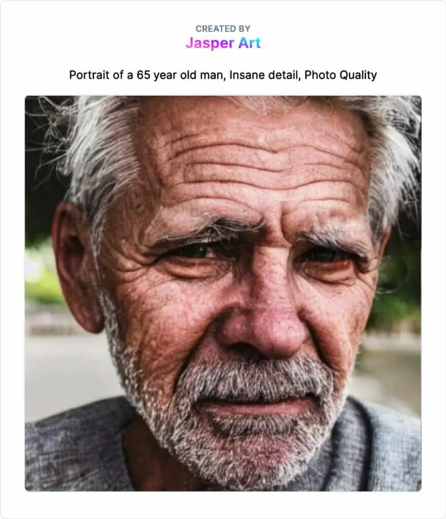 Portrait of a 65 year old man
