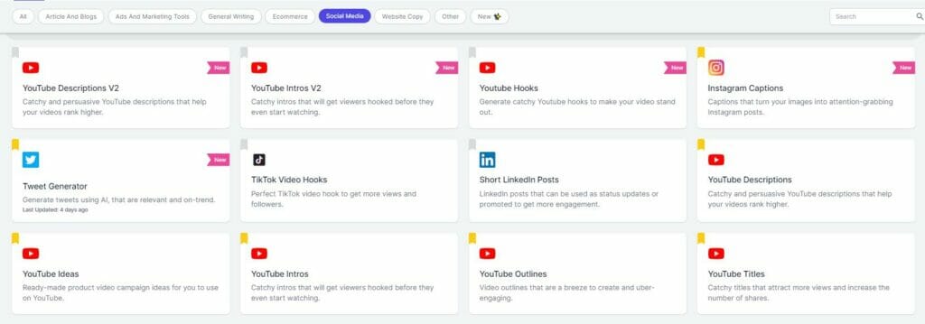 writesonic social media tools