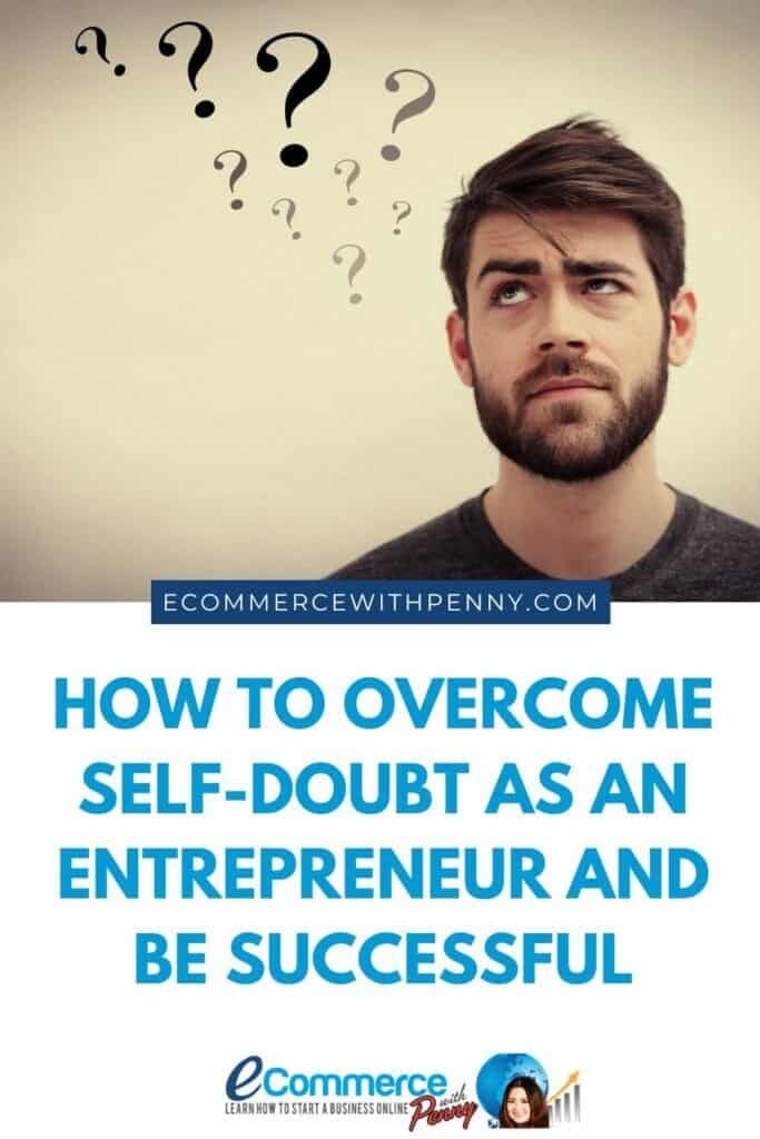 how to overcome self-doubt as an entrepreneur pinterest graphic