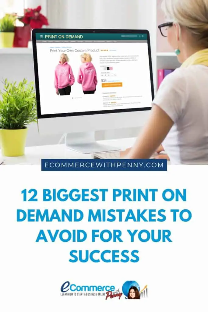 print on demand mistakes pinterest graphic