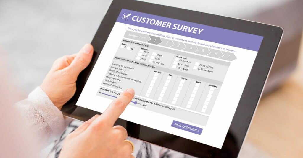 online customer service best practices -  customer survey