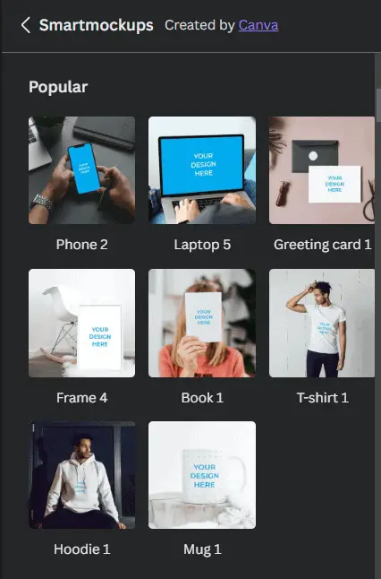 ecommerce product photography - Canva Smart Mockups