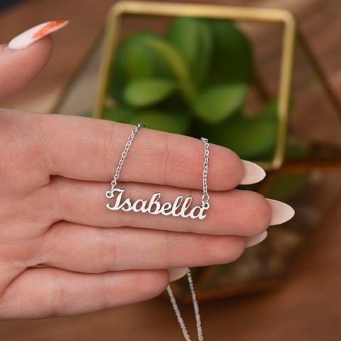 ecommerce product photography - showing necklace on hand 