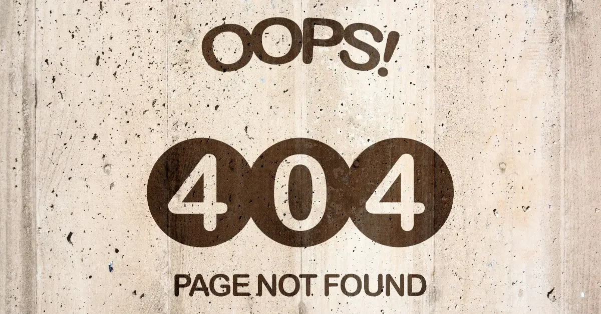 must-have pages for a website -  404 page not found