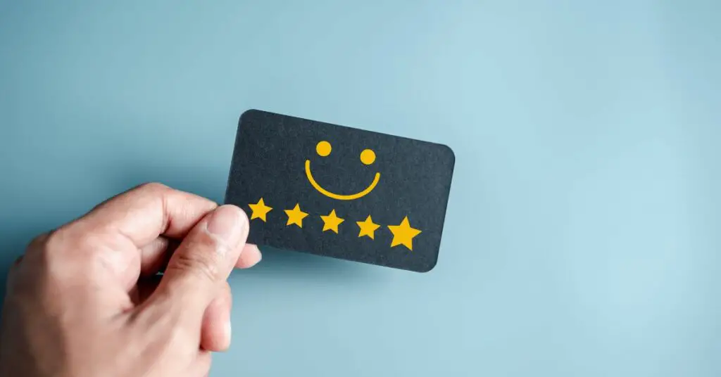 how to respond to negative reviews - Encourage Positive Reviews by providing a rating card